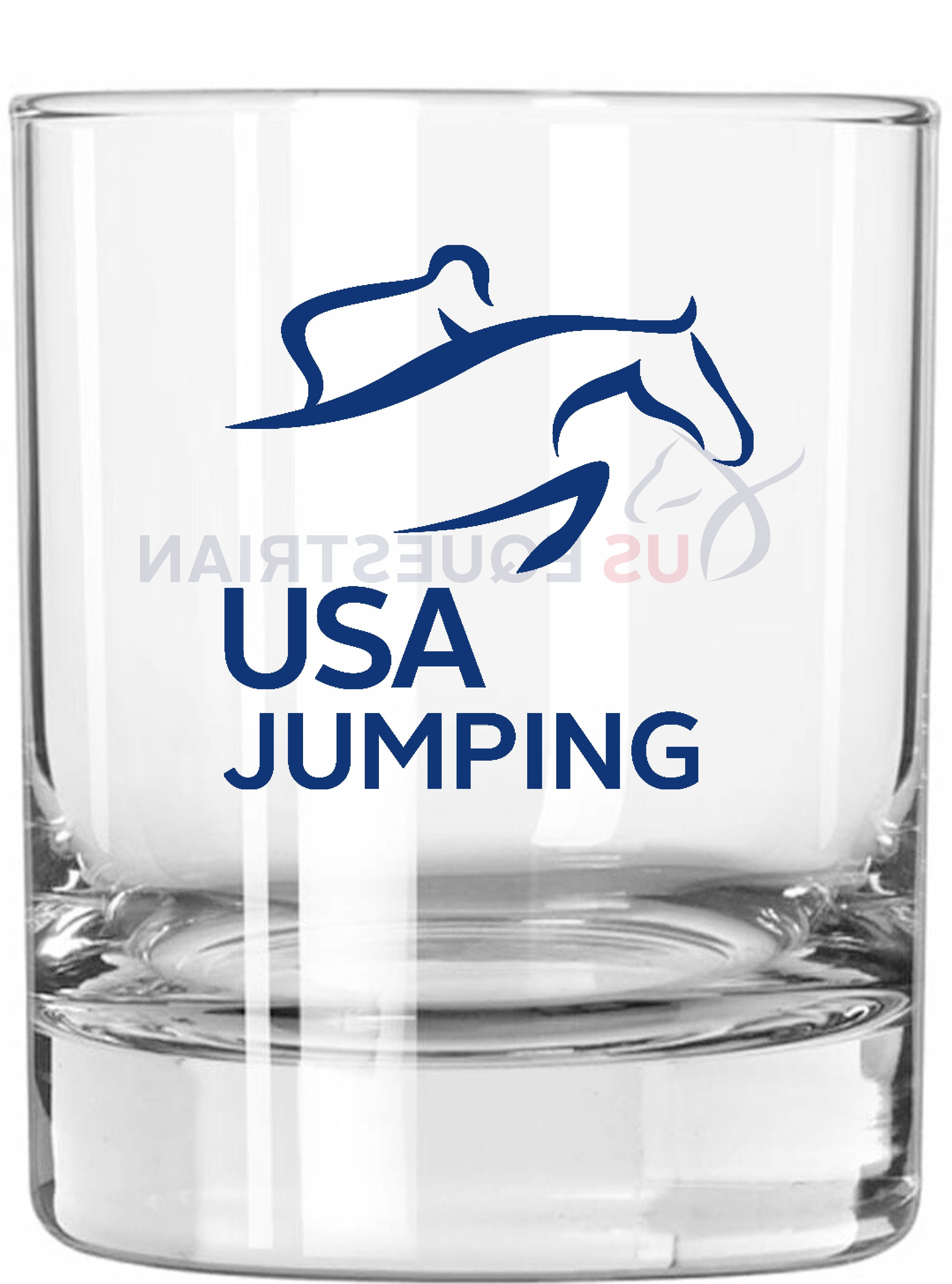 USA Jumping Icon Rocks Glasses - Set of Four