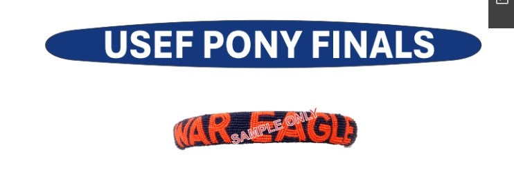 Pony Finals Beaded Head Band