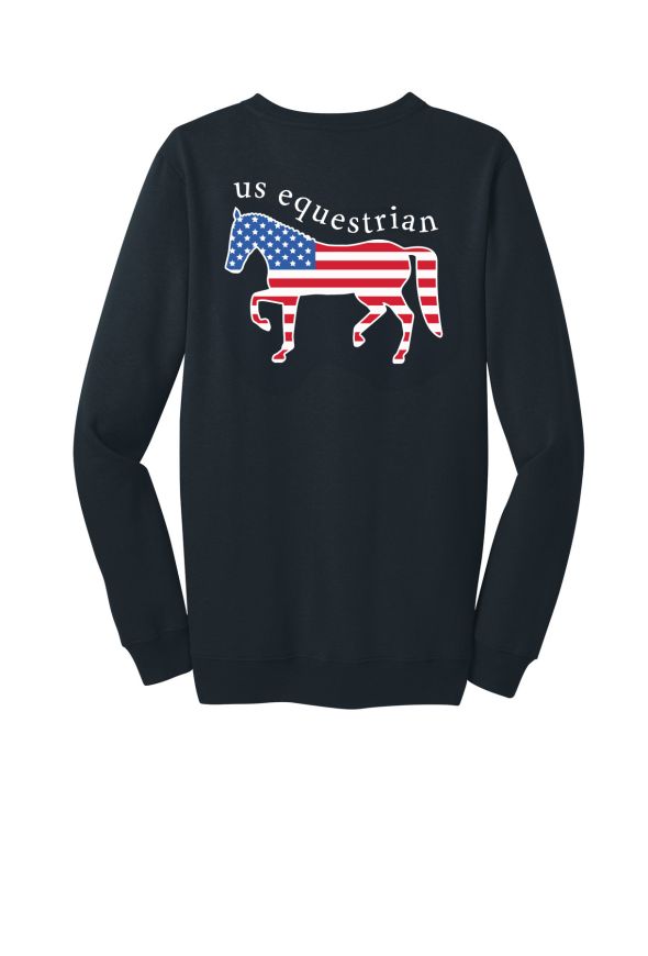 Patriotic Horse Unisex Crewneck Fleece