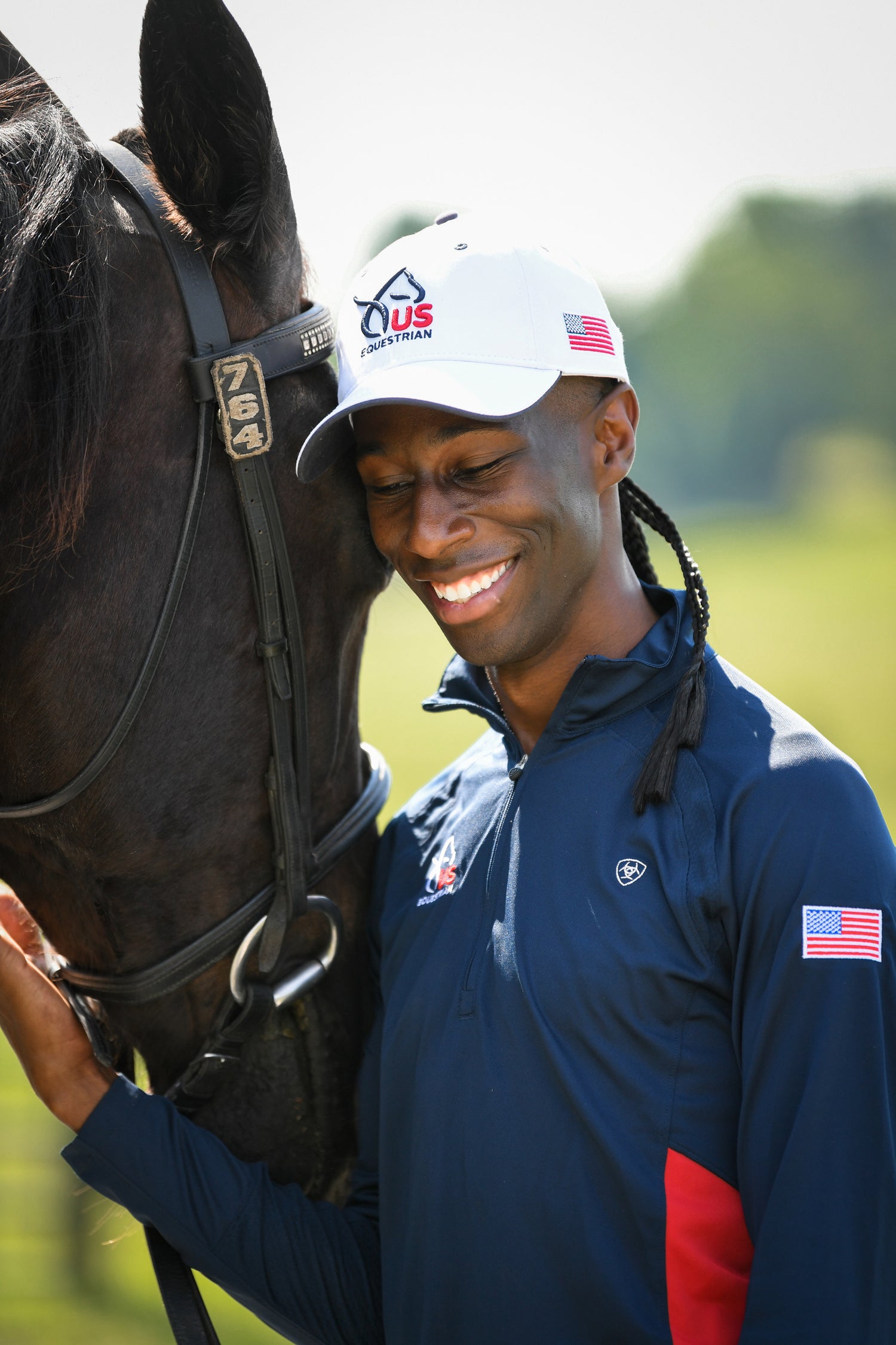 US Equestrian Patriotic Performance Hat