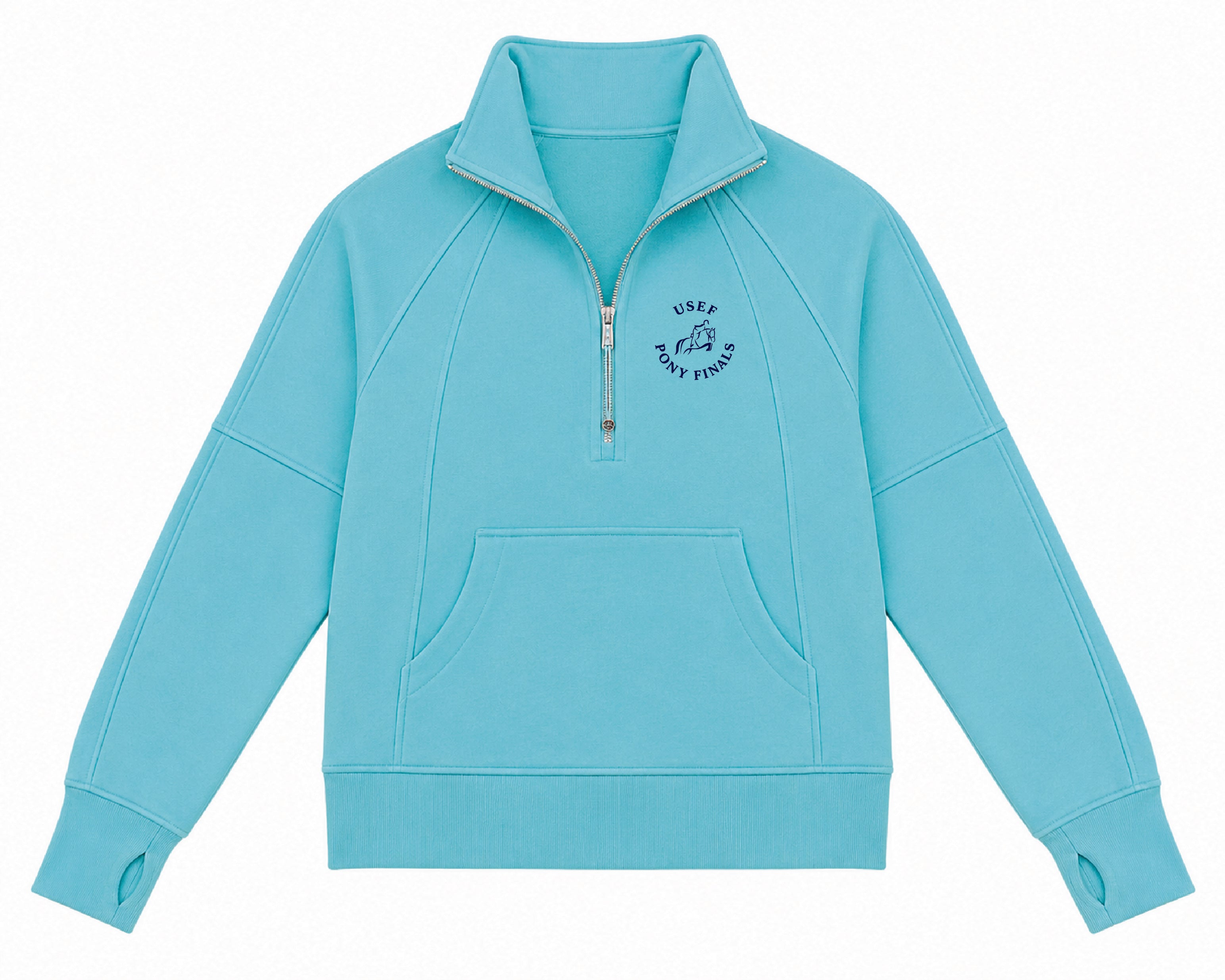 Pony Finals Scuba Oversized 1/2-Zip Funnel