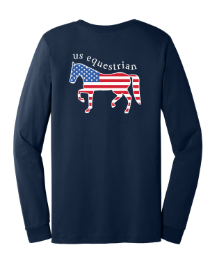 Patriotic Horse Unisex Long Sleeve
