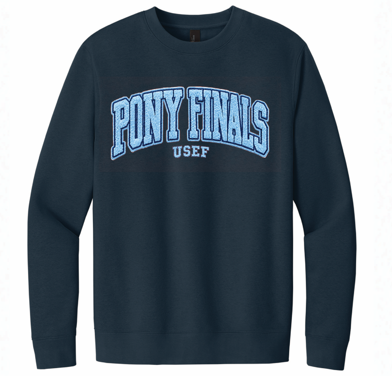 Pony Finals Chenille Patch Crewneck
