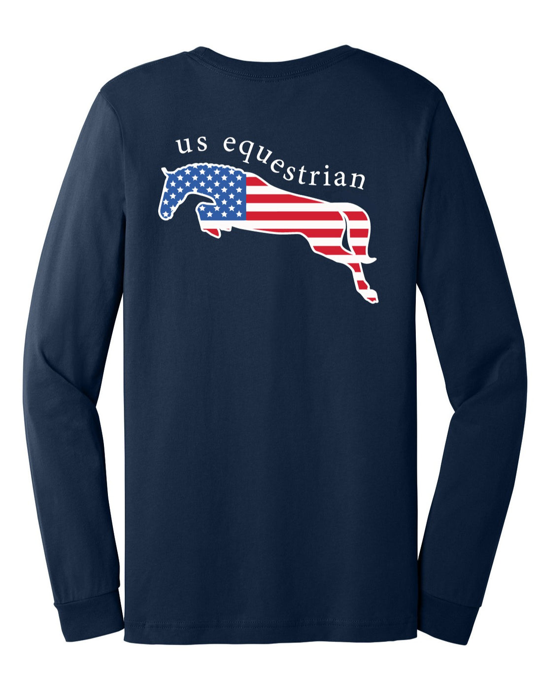 Jumping Patriot Navy Unisex Long Sleeve