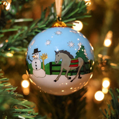 US Equestrian Christmas Ornament