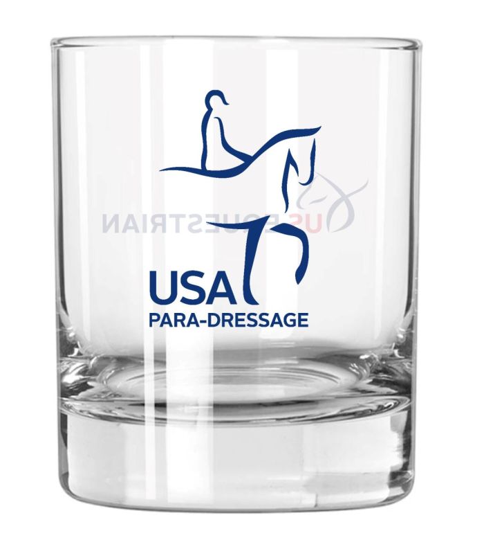 USA Para Dressage Icon Rocks Glasses - Set of Four